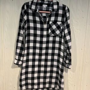 CHARMING CHARLIE FLANNEL DRESS SIZE SMALL